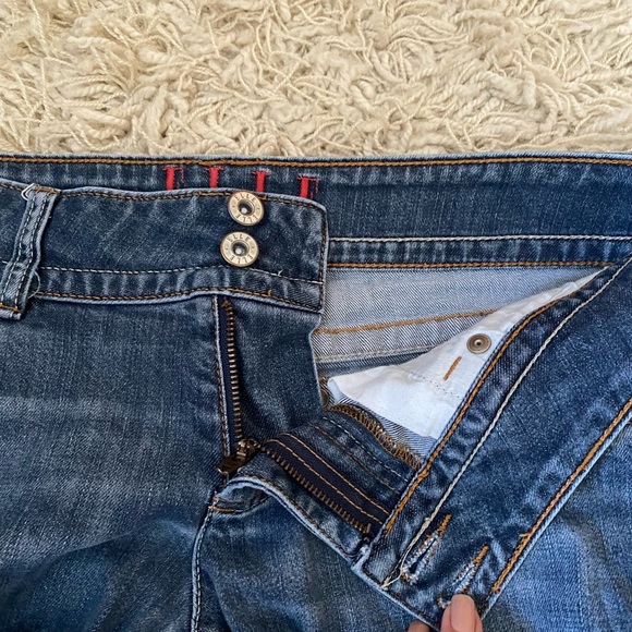 Elle Women's Jeans Size 8R Stretch Blue Denim Straight Leg - Picture 12 of 13